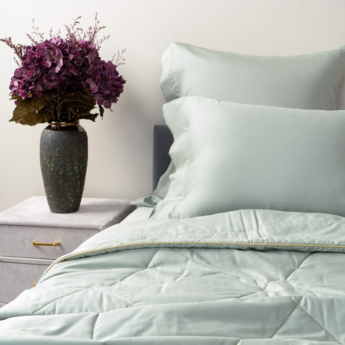 Одеяло, размер 160х220 см, цвет бирюзовый