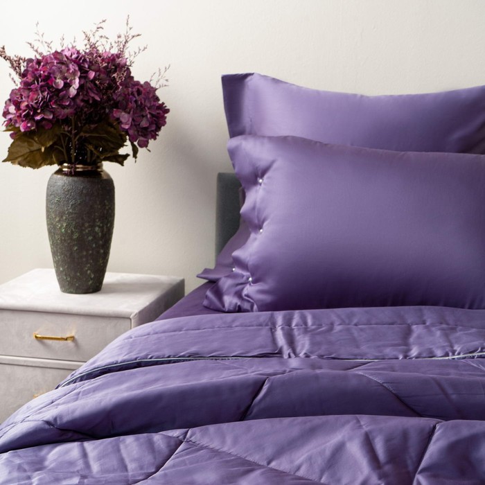 Одеяло, размер 160х220 см, цвет лаванда