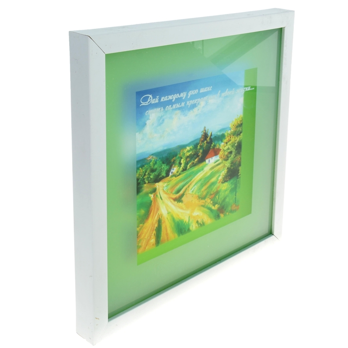 Картина под стеклом "Дай каждому дню шанс", 33 х 33 см