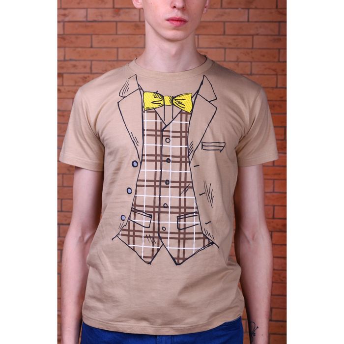 Футболка мужская "Collorista" В пиджаке, р-р M (46), 100% хлопок, трикотаж