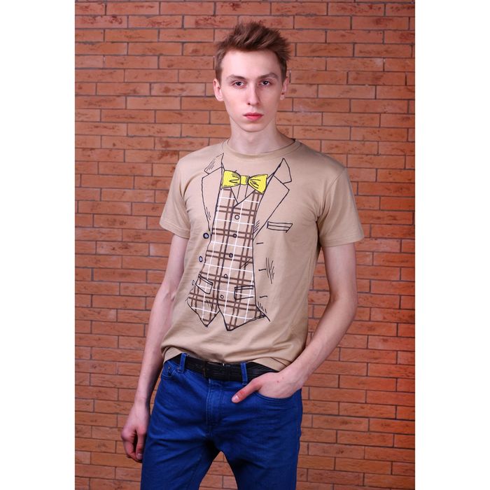 Футболка мужская "Collorista" В пиджаке, р-р XL (50), 100% хлопок, трикотаж