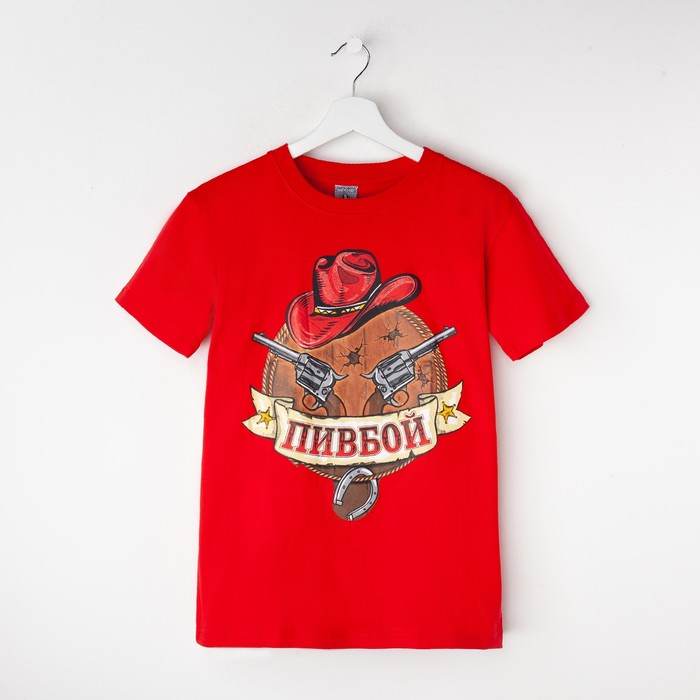 Футболка мужская "Collorista" Пивбой, р-р XL (50), 100% хлопок, трикотаж