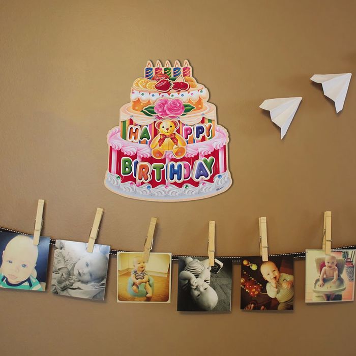 Плакат "С Днем Рождения", торт