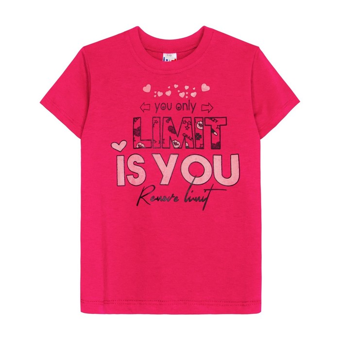 Футболка для девочки рост 122 см цвет пурпурный 186₽