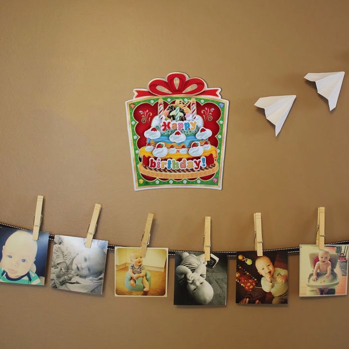 Плакат "С Днем Рождения", подарок с тортом