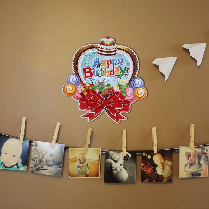 Плакат "С Днем Рождения", бант