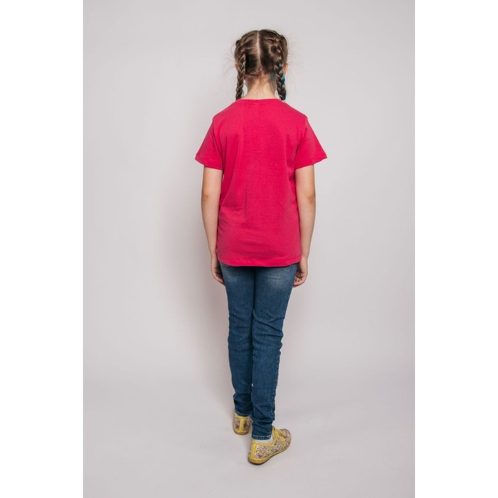 

Футболка для девочки, рост 152 см, цвет пурпурный