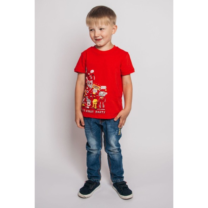 

Футболка для мальчика, рост 104 см, цвет красный