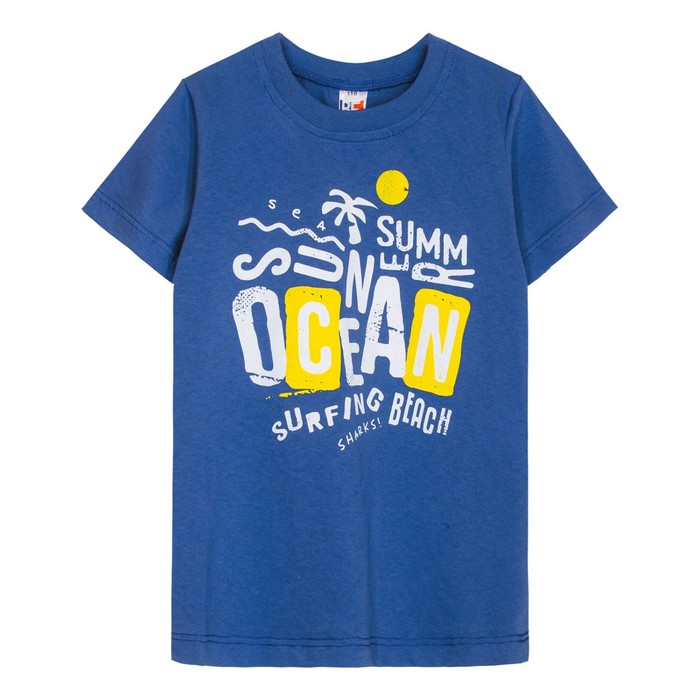 

Футболка для мальчика, рост 110 см, цвет индиго