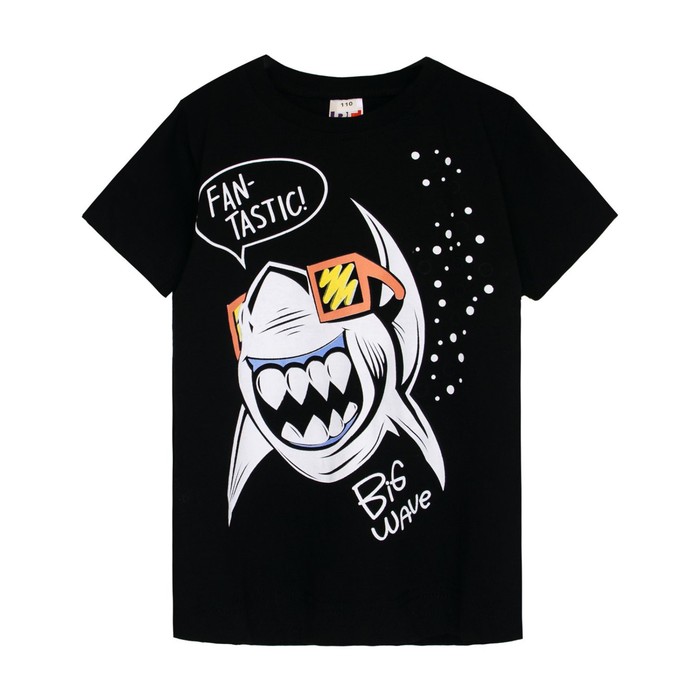 

Футболка для мальчика, рост 110 см, цвет чёрный