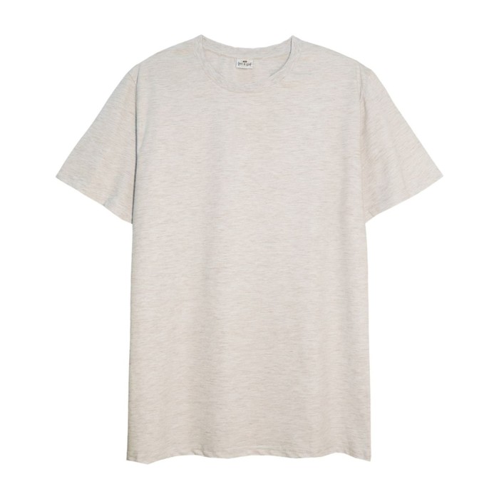 Футболка мужская, размер 56, цвет молочный меланж футболка мужская размер 56 цвет серый меланж