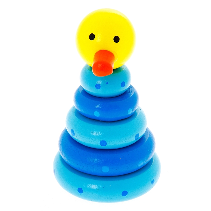 Пирамидка "Утёнок", 5 колец