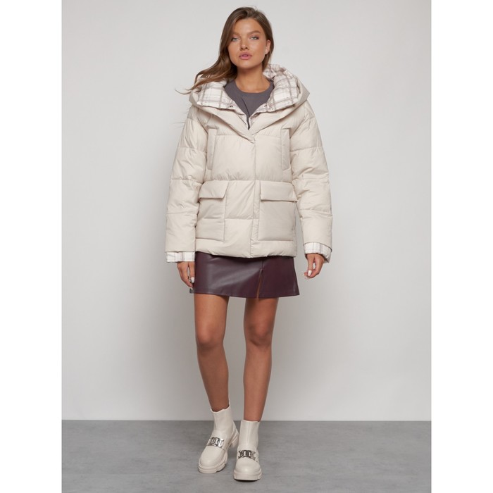 куртка женская зимняя modtex размер 52 васильковый Куртка зимняя женская, размер 52, цвет бежевый