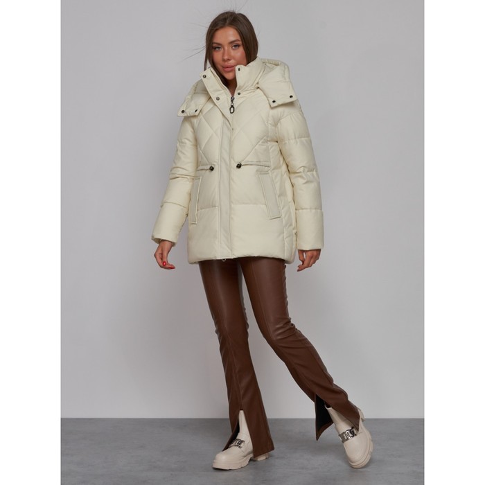 фото Куртка зимняя женская, размер 50, цвет бежевый mtforce