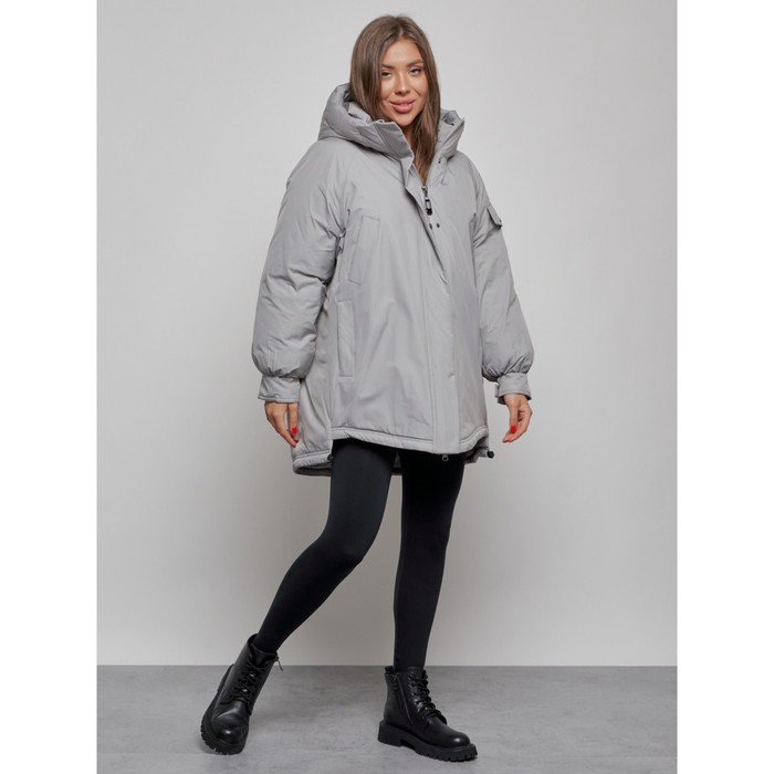 

Куртка зимняя женская, размер 50, цвет серый
