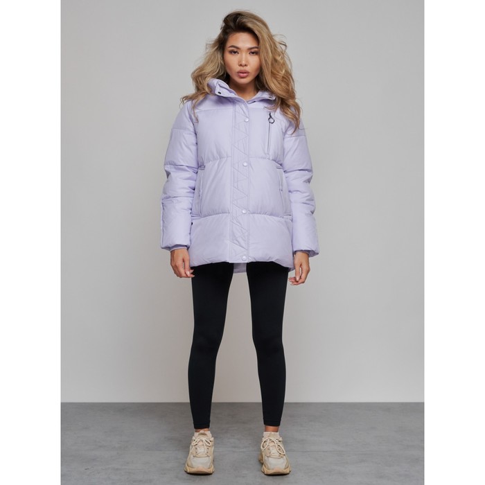 Куртка зимняя женская, размер 44, цвет фиолетовый