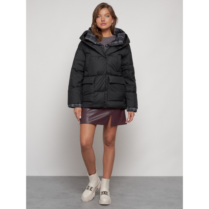 куртка женская зимняя modtex размер 50 черный Куртка зимняя женская, размер 50, цвет чёрный