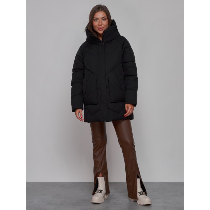 куртка женская зимняя modtex размер 52 васильковый Куртка зимняя женская, размер 52, цвет чёрный