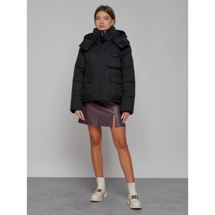 куртка женская зимняя modtex размер 50 черный Куртка зимняя женская, размер 50, цвет чёрный