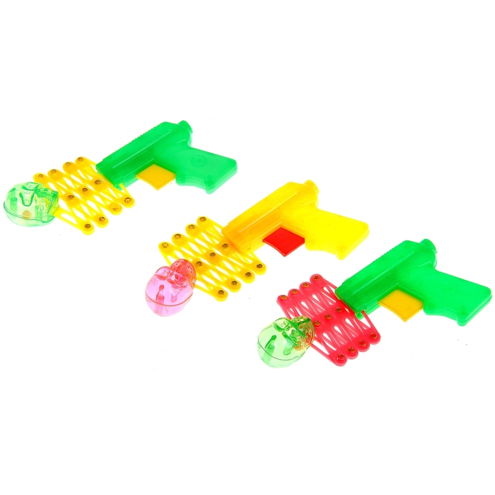 Стрелялка "Череп" с погремушкой, цвета МИКС