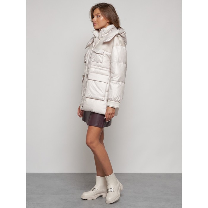 фото Куртка зимняя женская, размер 52, цвет бежевый mtforce