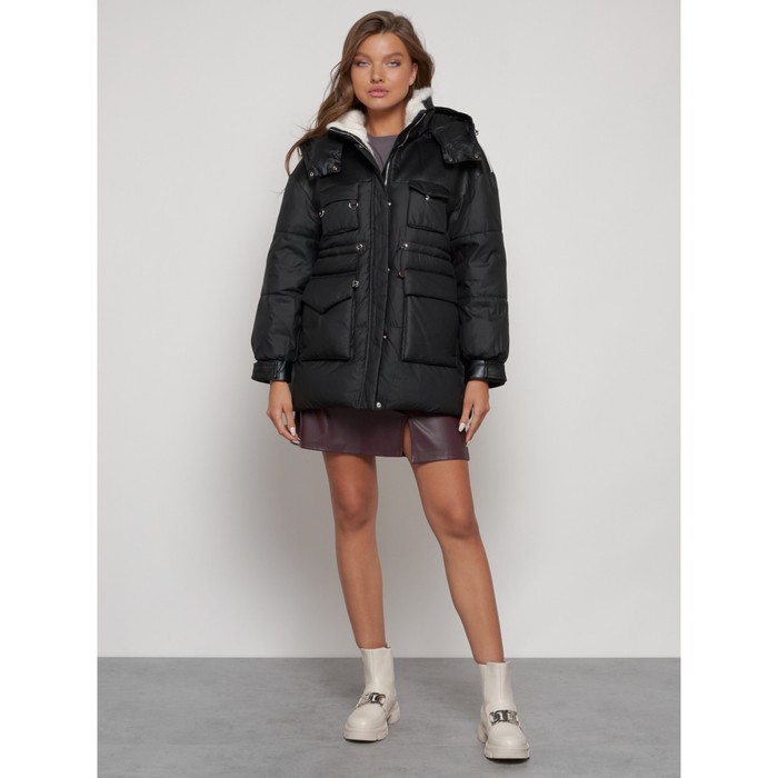 куртка женская зимняя modtex размер 52 черный Куртка зимняя женская, размер 52, цвет чёрный