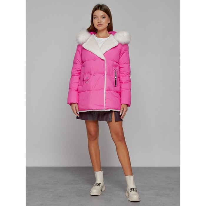 Куртка зимняя женская, размер 42, цвет розовый