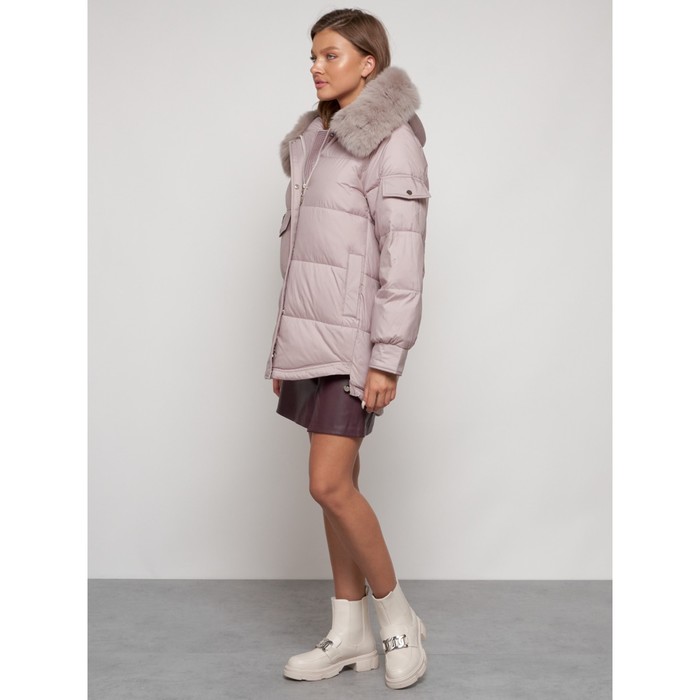 

Куртка зимняя женская, размер 44, цвет светло-коричневый