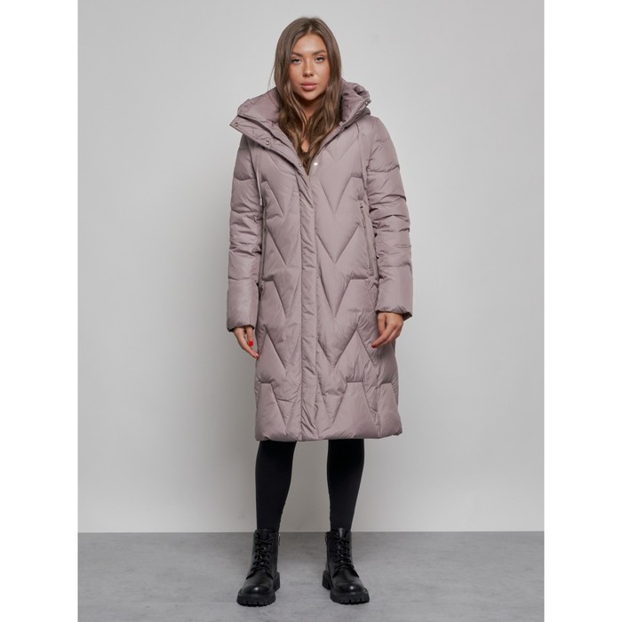 Пальто утепленное зимнее женское, размер 44, цвет коричневый пальто утепленное зимнее женское размер 44 цвет коричневый