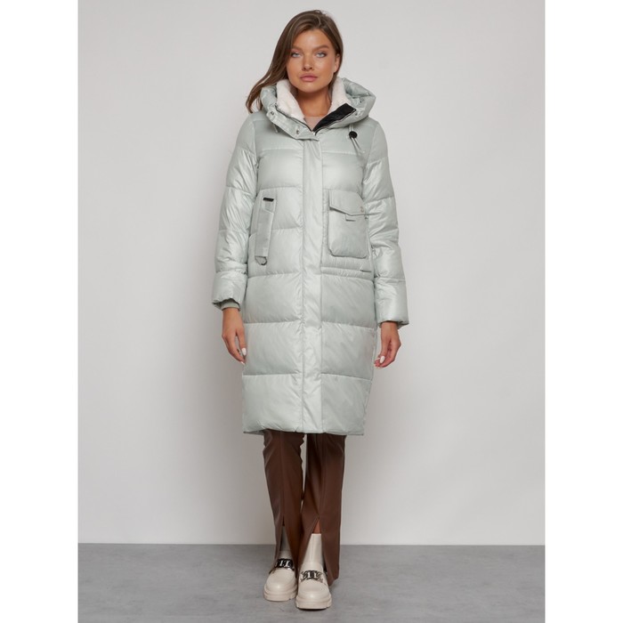 Пальто утепленное зимнее женское, размер 40, цвет светло-зелёный пальто утепленное зимнее женское размер 48 цвет светло зелёный