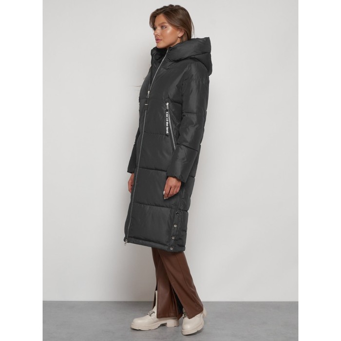 фото Пальто утепленное зимнее женское, размер 46, цвет тёмно-серый mtforce
