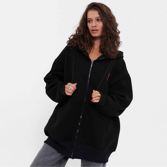 

Толстовка женская НАЧЁС, цвет черный, р-р ONE SIZE (42-50)