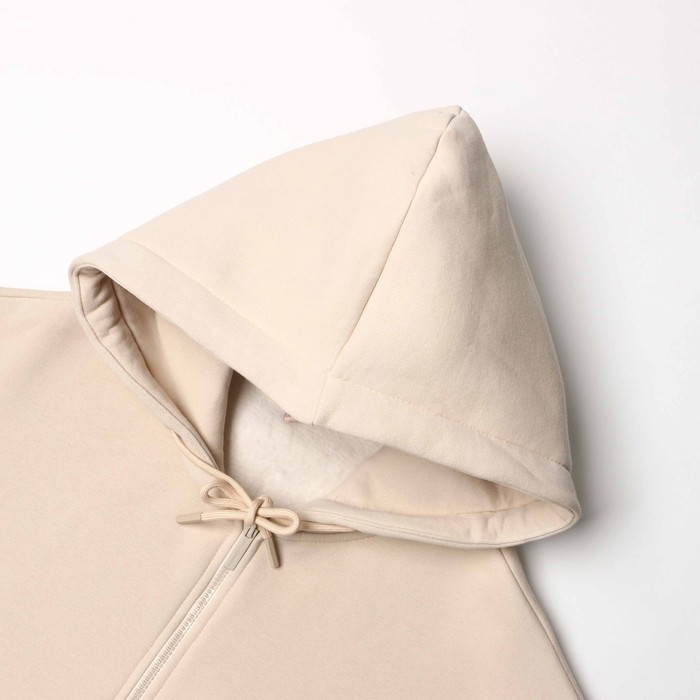 фото Толстовка женская начёс, цвет темно-кремовый, р-р one size (42-50) little secret