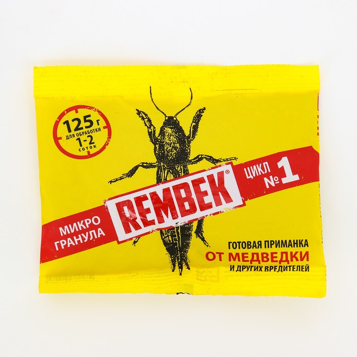 

Средство от медведки и проволочника "Рембек", микрогранула, 125 г