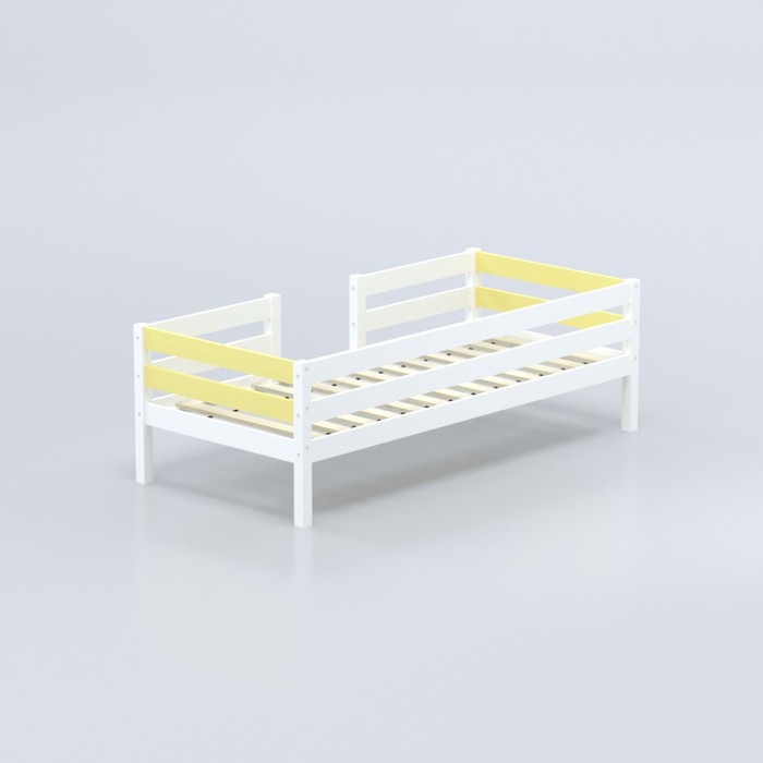 Кровать «Савушка-04», 1-ярусная, цвет жёлтый, 90х200 см