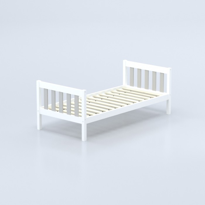 Кровать «Савушка-05», 1-ярусная, цвет серый, 90х200 см