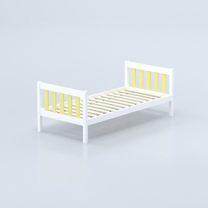 Кровать «Савушка-05», 1-ярусная, цвет жёлтый, 90х200 см