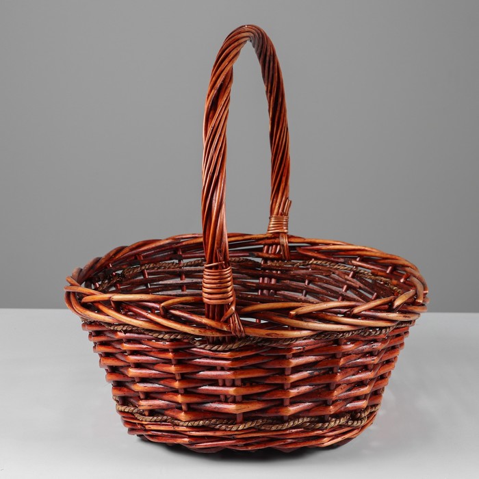 

Корзина, 50 х 42 х 15/40 см, лоза, веревка
