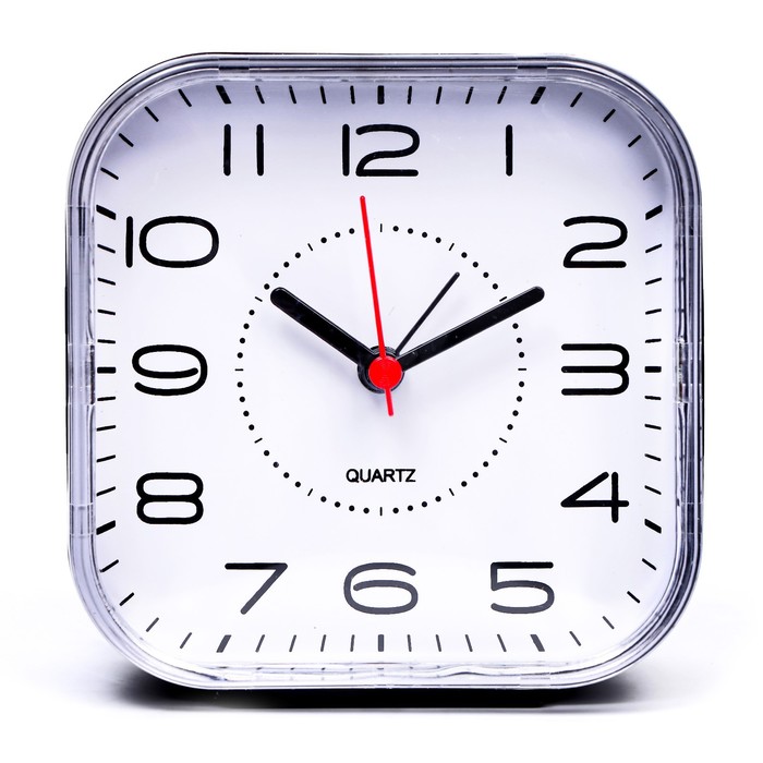 Часы - будильник настольные Классика, дискретный ход, 10.5 х 10.5 см, АА часы будильник настольные классика с подсветкой дискретный ход 8 5 х 7 5 см аа