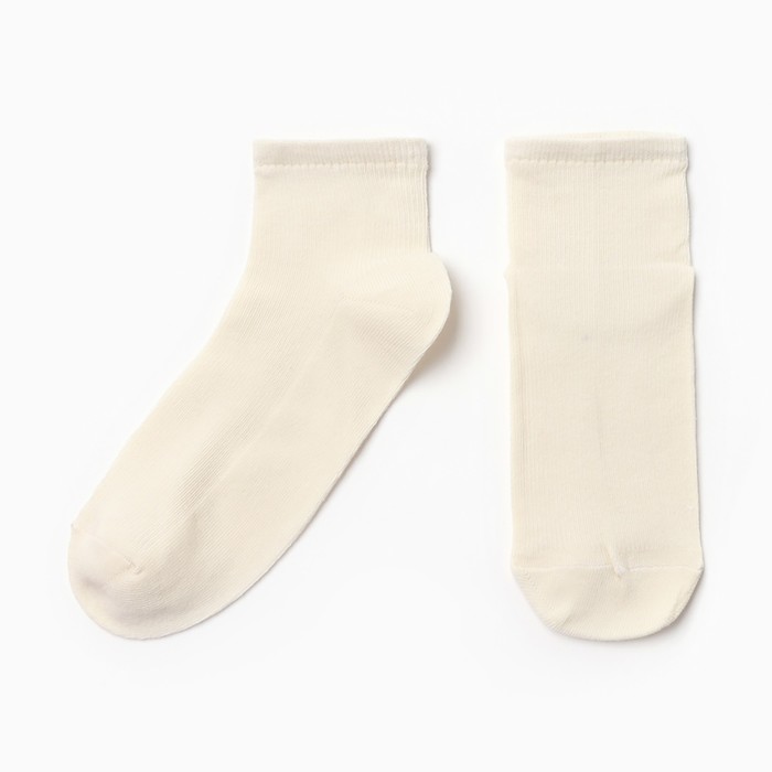Носки женские MINAKU, цвет молочный, р-р 36-39 (23-25 см)