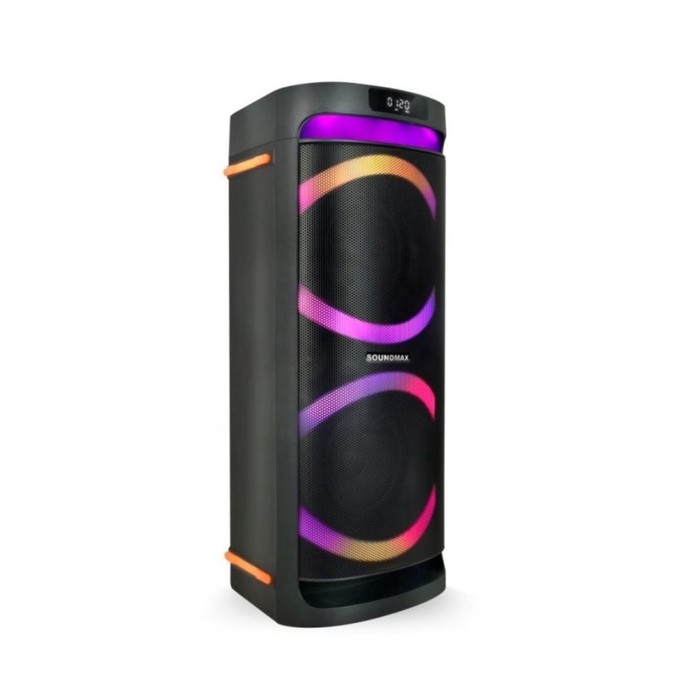 

Портативная караоке система Soundmax SM-MS4206, 120 Вт, FM, AUX, USB, BT, SD, чёрная