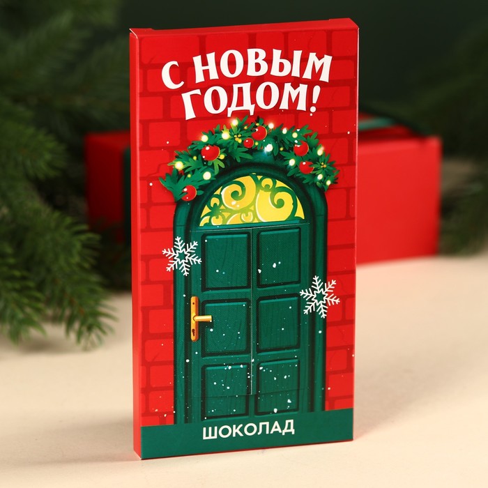 

Молочный шоколад «С новым годом!» с окошком, 70 г.