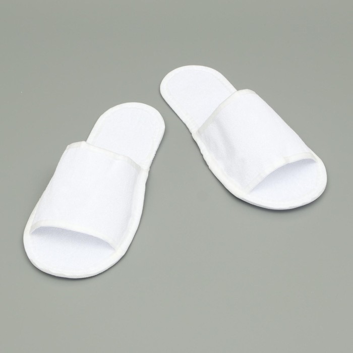 

Тапочки одноразовые Махровые-Эконом белые * 10 шт.