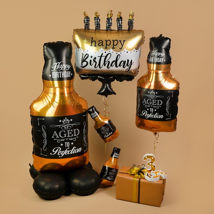

Шар фольгированный 14" мини-фигура "Бутылка Виски"