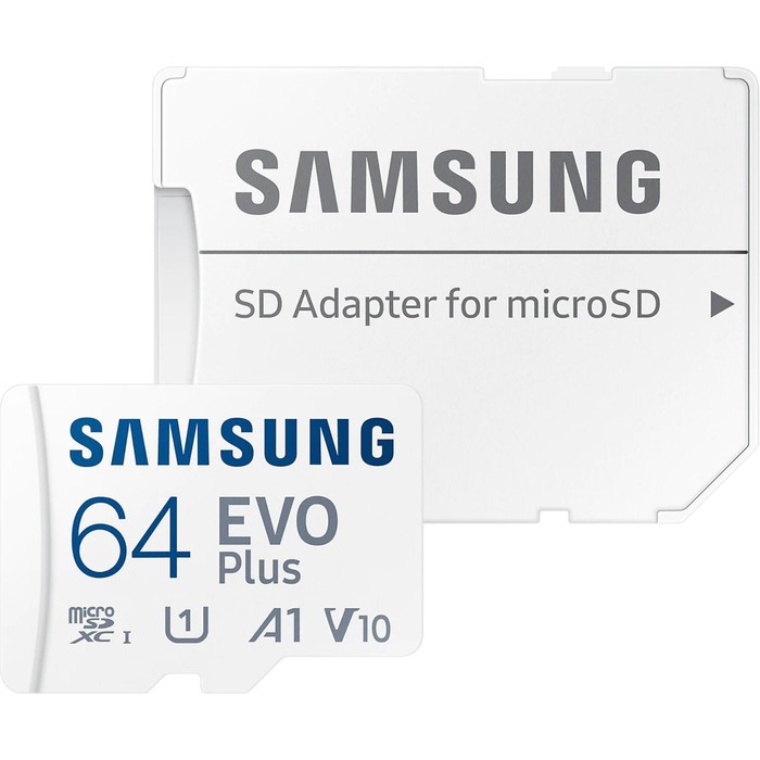 

Карта памяти microSDXC 64GB Class10 Samsung MB-MC64KA EVO PLUS + adapter