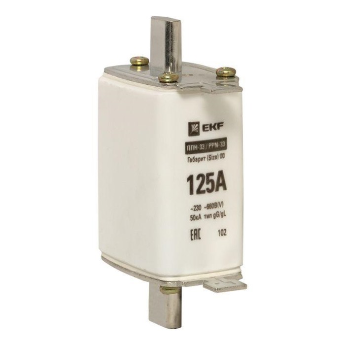 Вставка плавкая ППН-33 160125А габарит 00 PROxima EKF fus-33160125 317₽