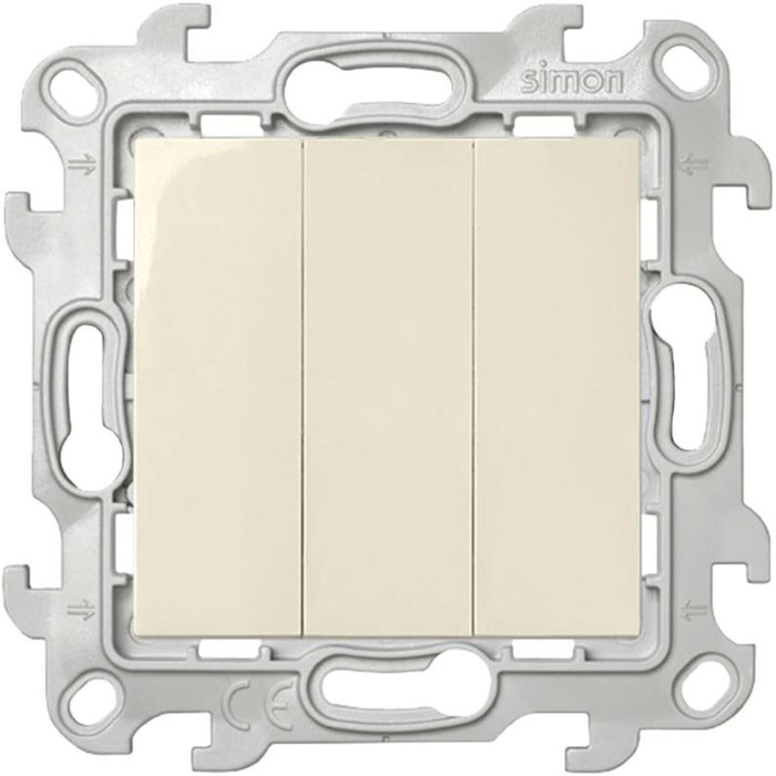 

Выключатель 3-кл. 1п 2мод. СП Simon 24 10А IP20 механизм сл. кость Simon 2450391-031