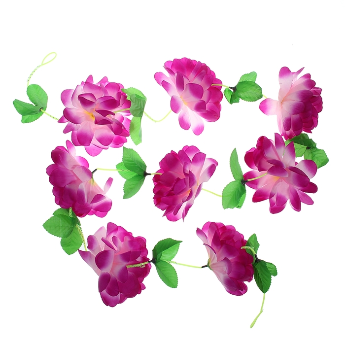 Гавайская гирлянда "Пион" цвет фиолетовый