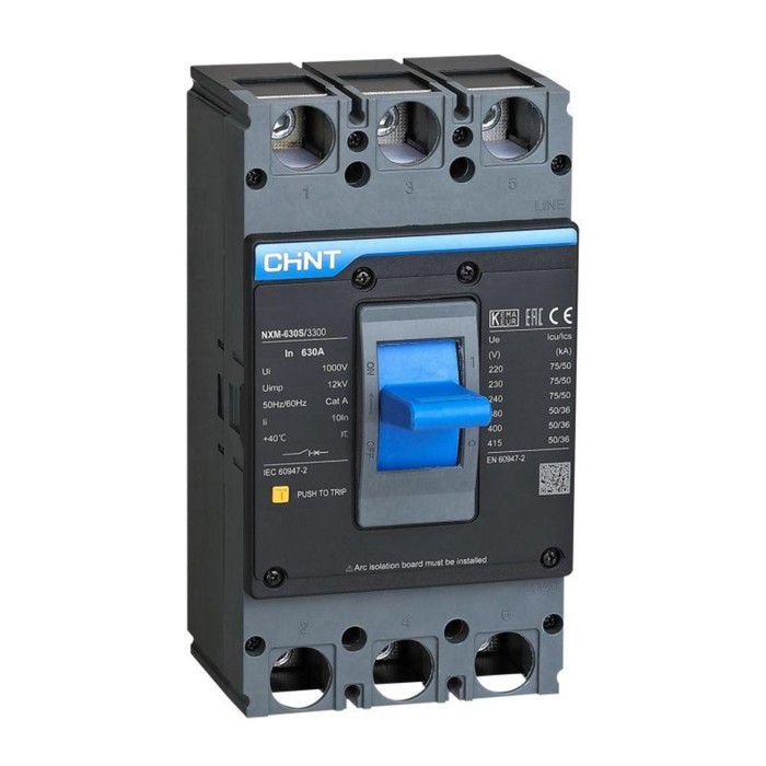 Выключатель автоматический 3п 500А 50кА NXM-630S (R) CHINT 131374 выключатель автоматический 3п 320а 50ка nxm 400s r chint 844363