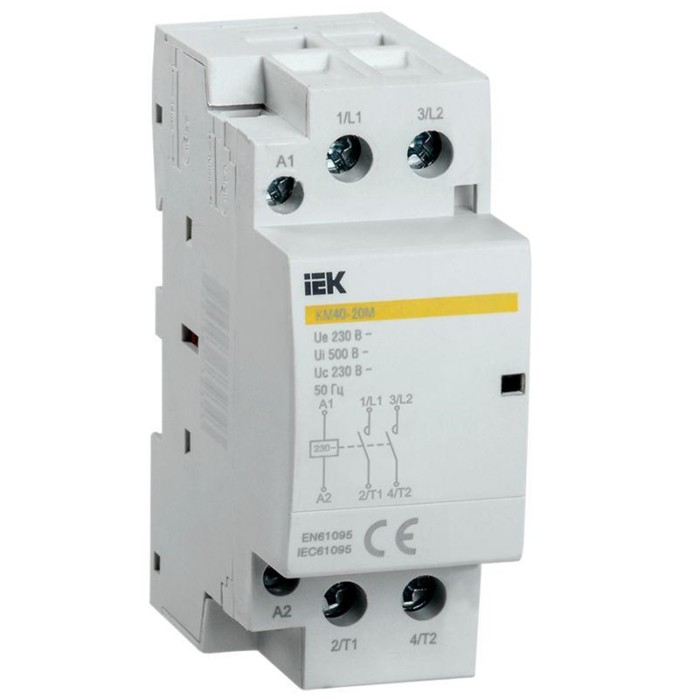 

Контактор модульный КМ40-20М AC IEK MKK11-40-20